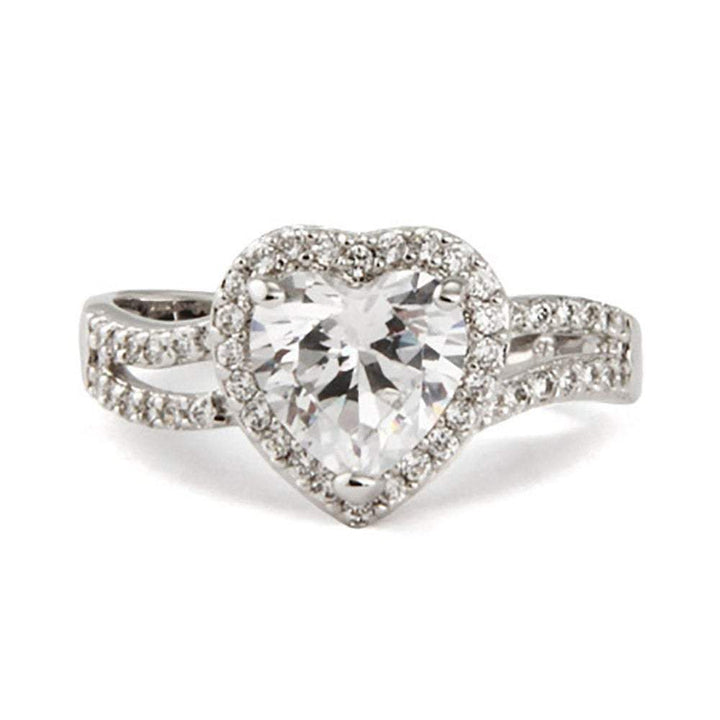 Beautiful Heart CZ Promise Ring