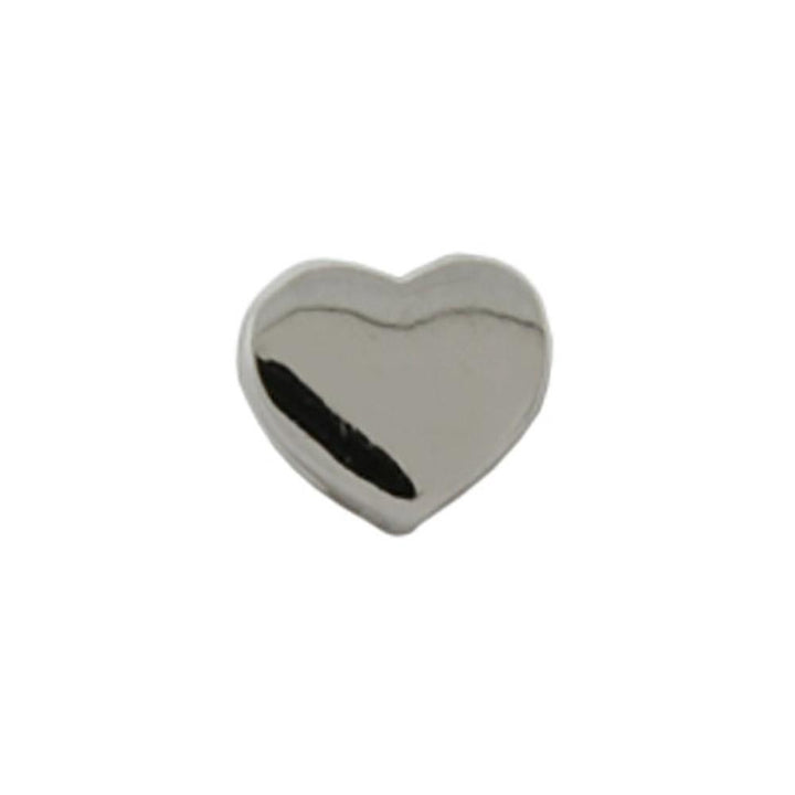 Sterling Silver AlphaBead Symbol Heart