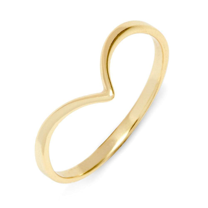 Thin Chevron Gold Ring