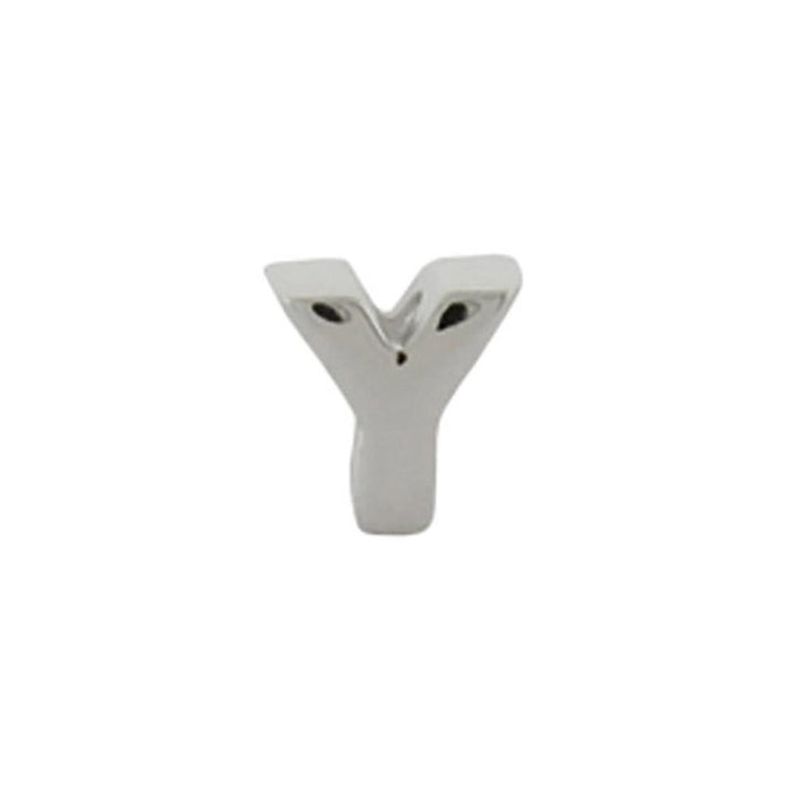 Sterling Silver AlphaBead Letter Y