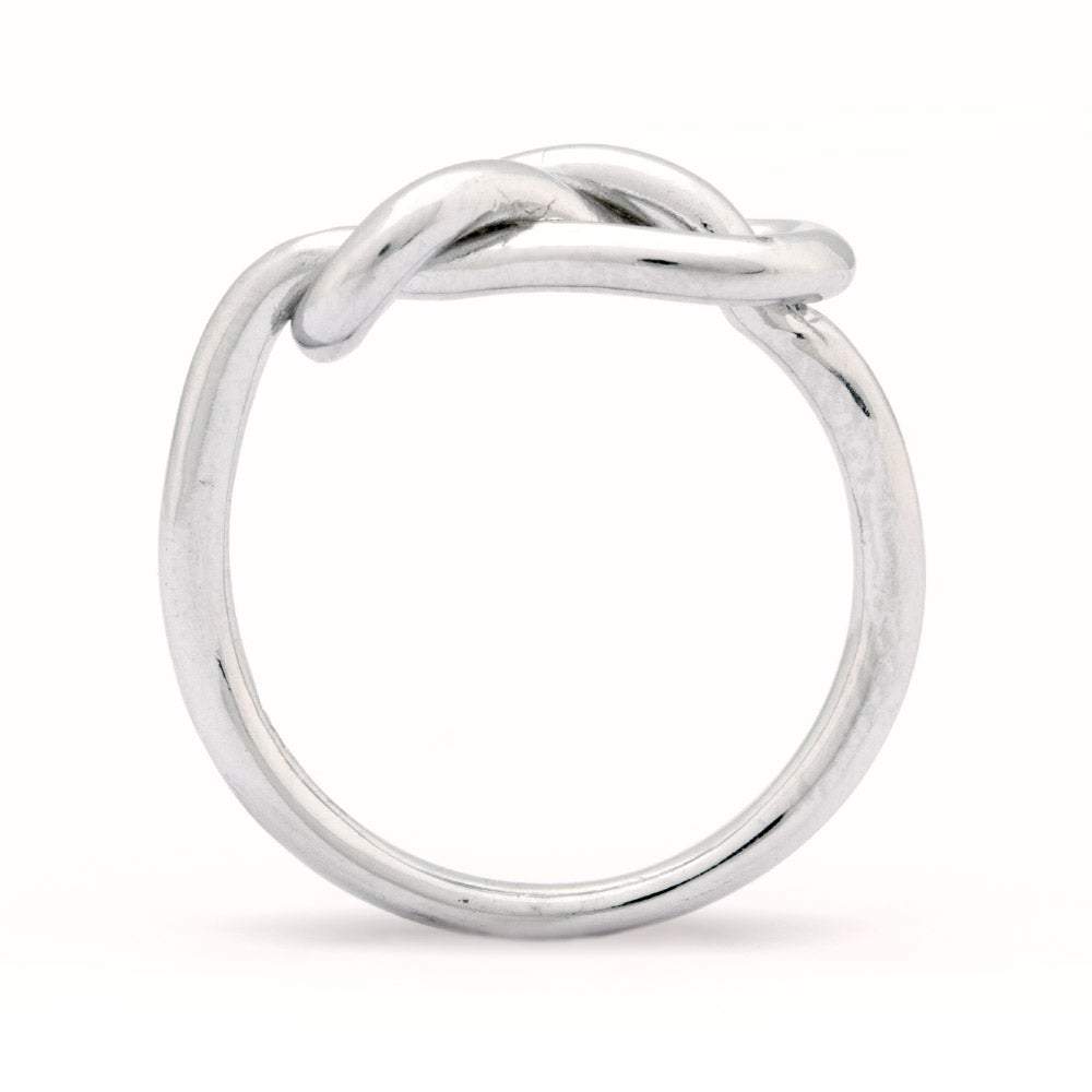 Infinity Knot Sterling Silver Ring