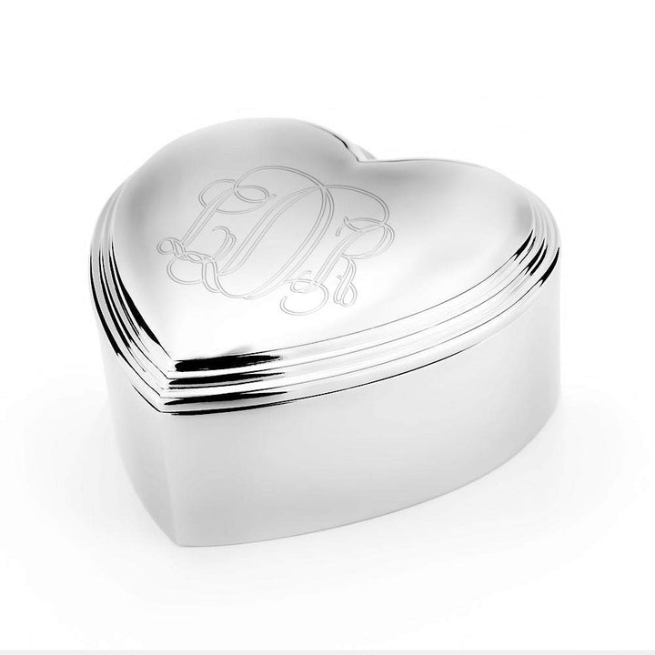 Monogram Heart Jewelry Box