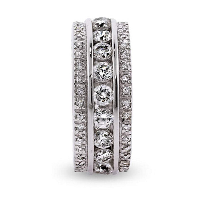 Sparkling Celebrity Style CZ Wedding Band