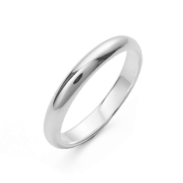 Classic 3mm Sterling Silver Wedding Band