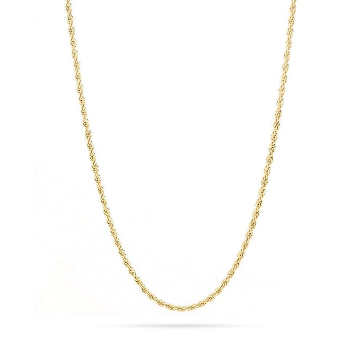 Gold Rope Chain In Stainless Steel