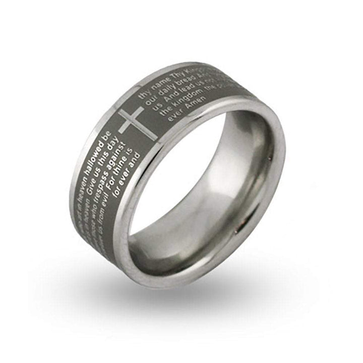 Lords Prayer Message Ring