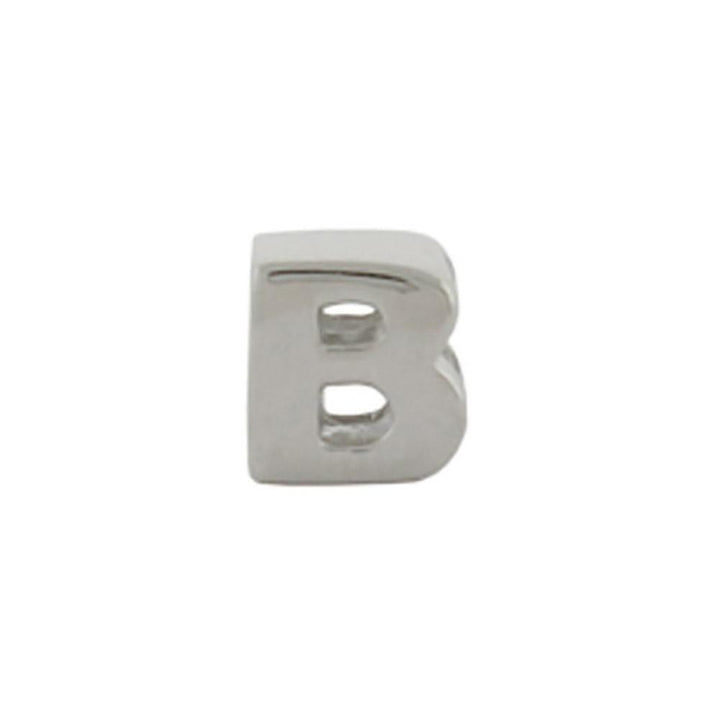 Sterling Silver AlphaBead Letter B