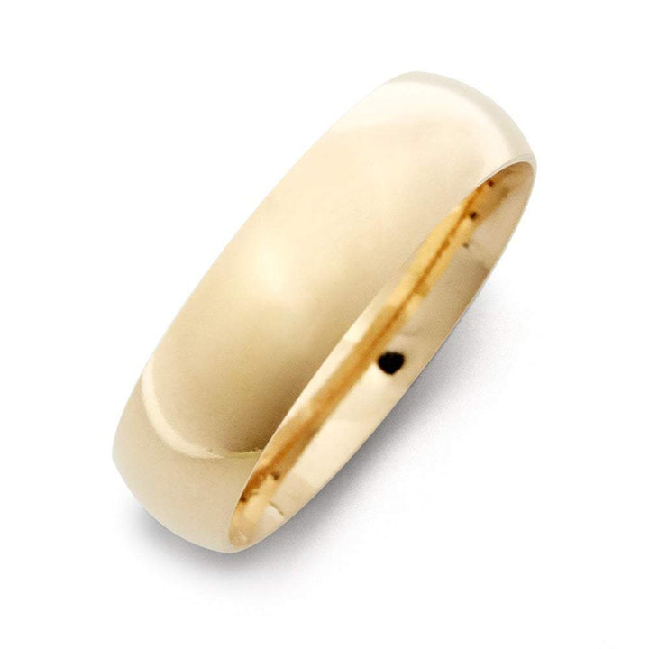 Classic 6mm Gold Plated Wedding Band