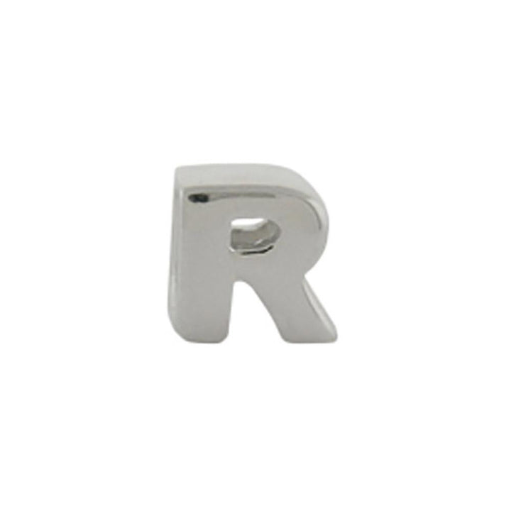 Sterling Silver AlphaBead Letter R