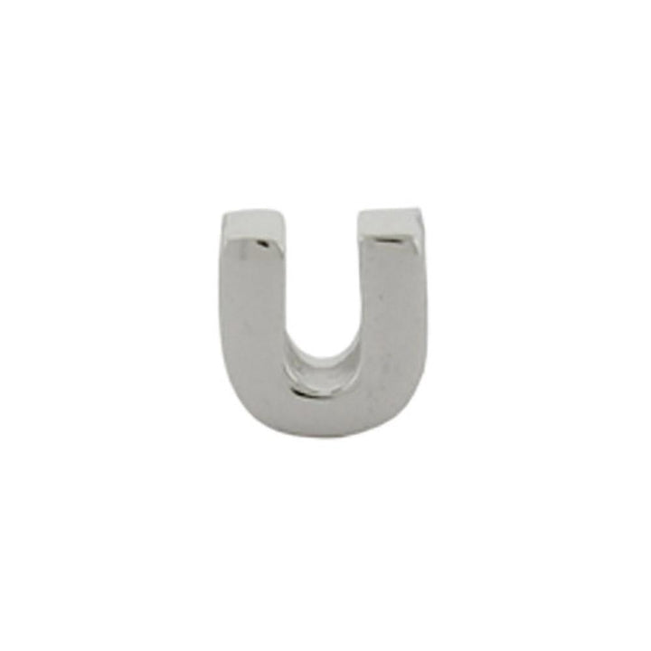 Sterling Silver AlphaBead Letter U