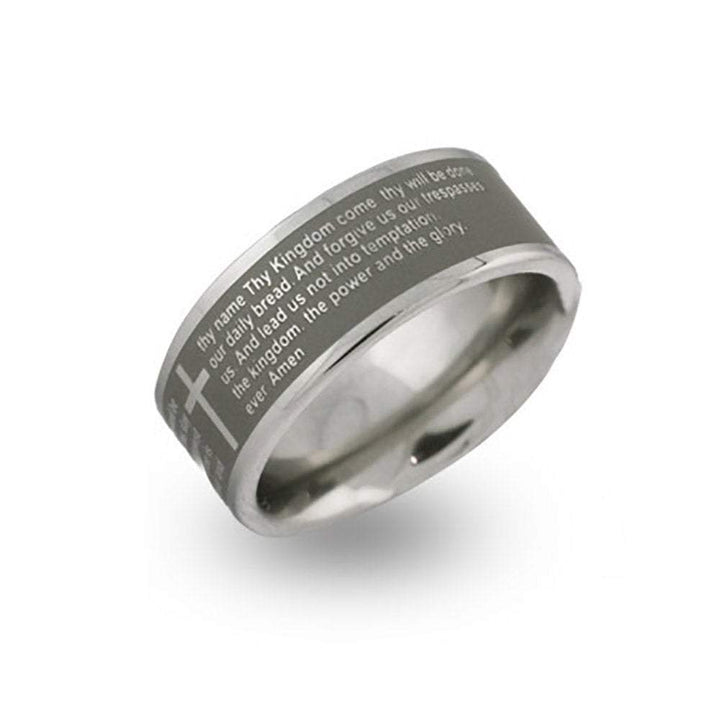 Lords Prayer Message Ring