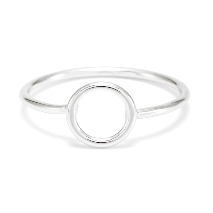 Stackable Silver Circle Ring