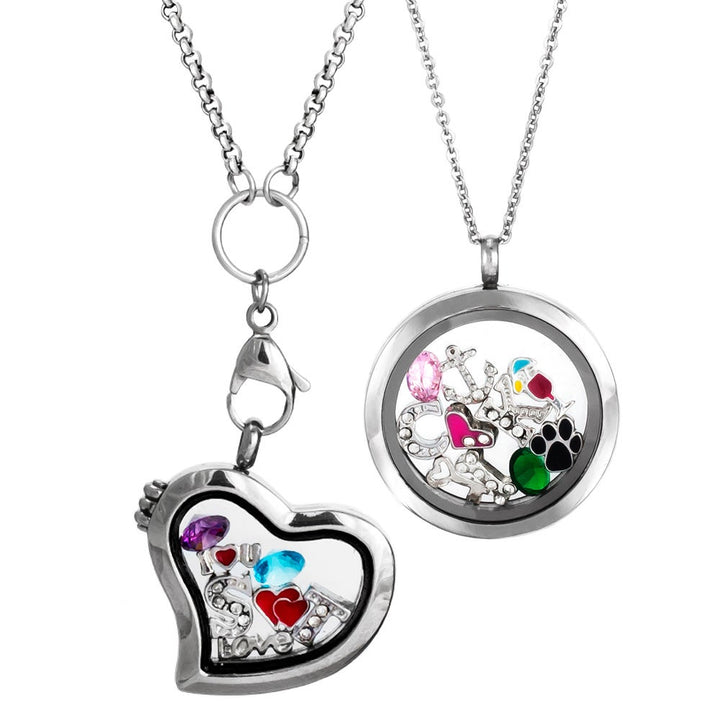 Floating Locket Color Enamel Charms