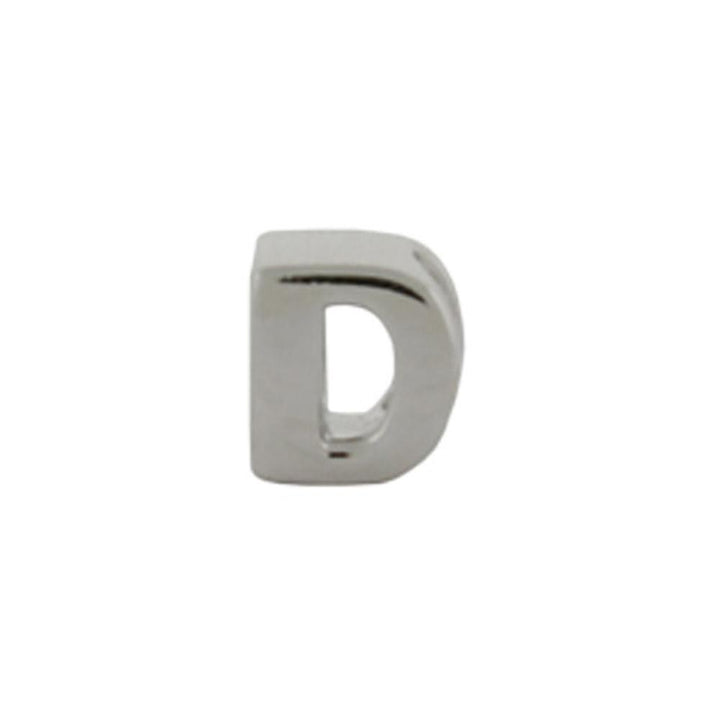 Sterling Silver AlphaBead Letter D