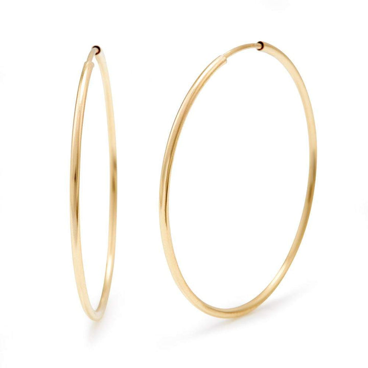 14K Gold Filled 1.5 Inch Hoop Earrings