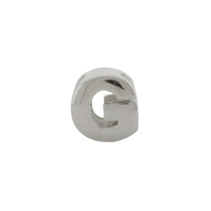 Sterling Silver AlphaBead Letter G