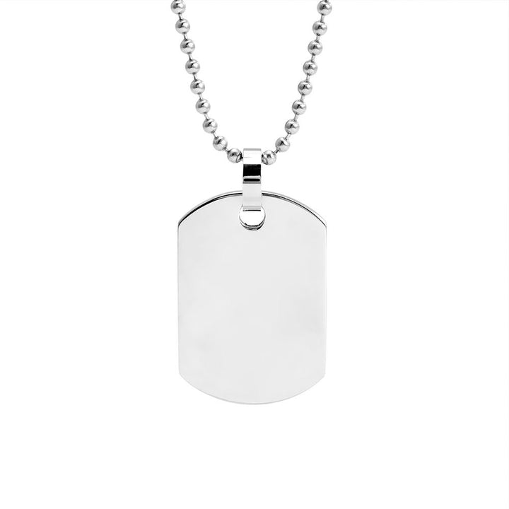 Medium Stainless Steel Dog Tag