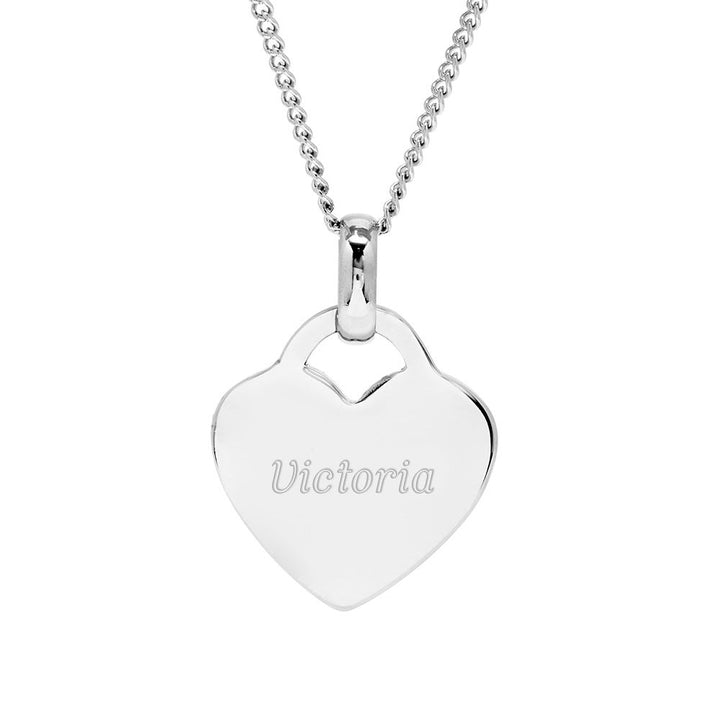 Stainless Steel Heart Charm Pendant