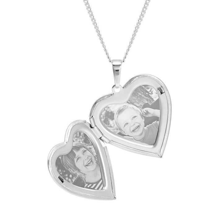 Polished Heart Photo Locket