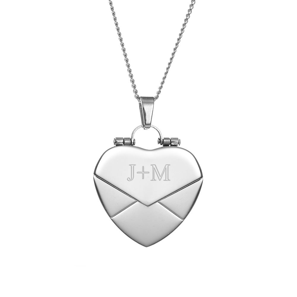 Coordinate Secret Message Locket - 2 line coordinate insert