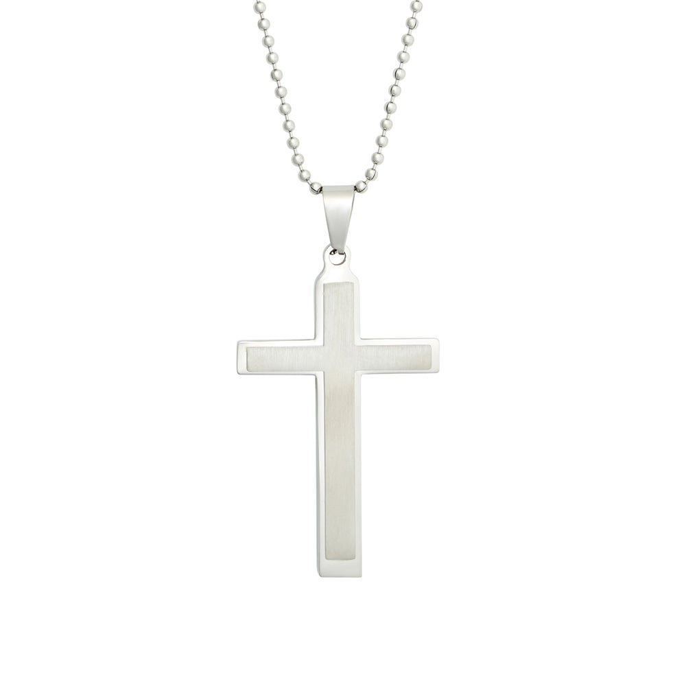 Men's Stainless Steel Cross Pendant