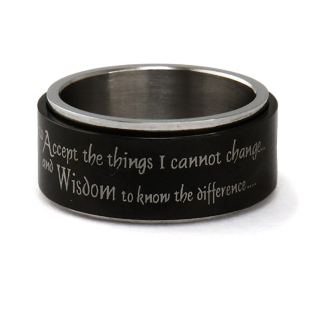 Serenity Prayer Spinner Ring